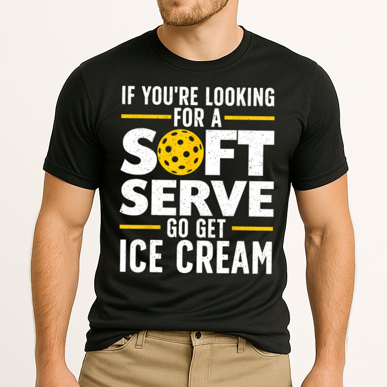 Cool Pickleball For Men Women Pickle Ball Player Soft Serve Performance Shirt