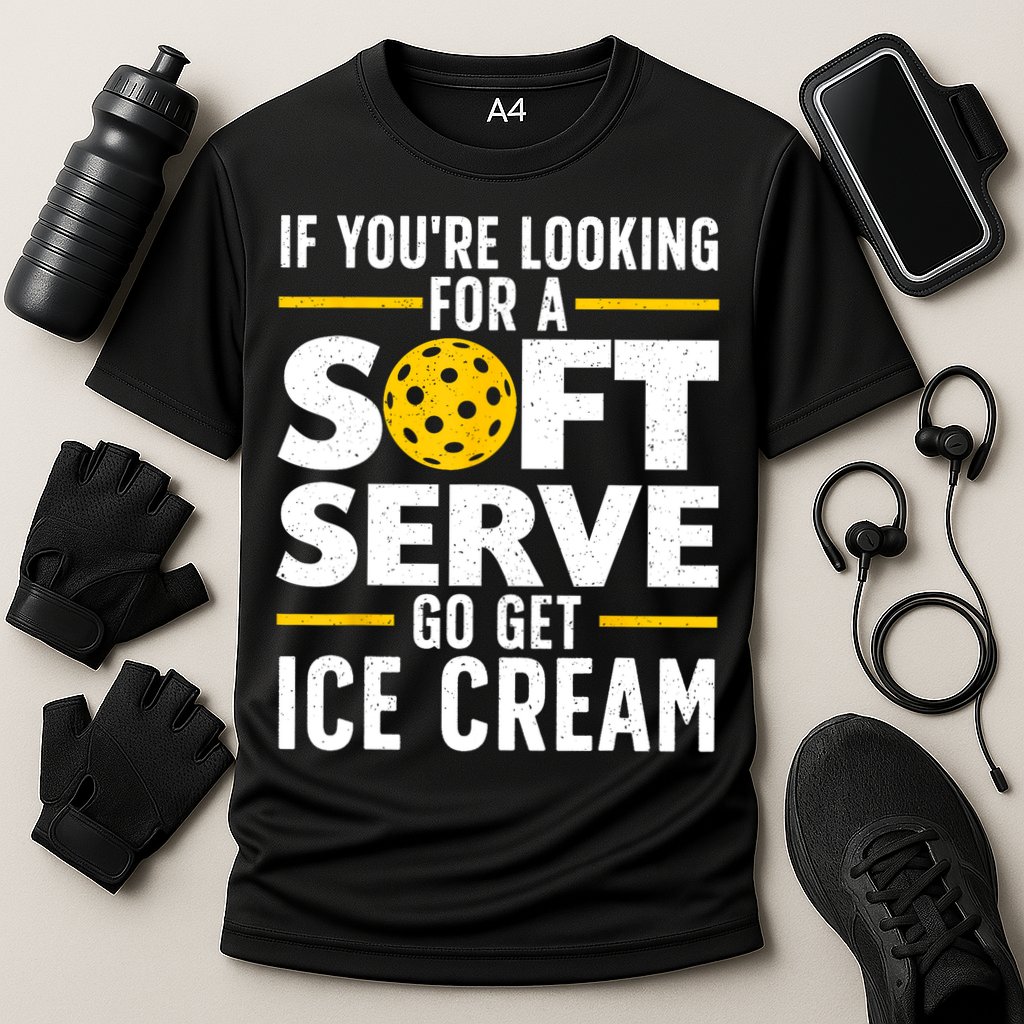 Cool Pickleball For Men Women Pickle Ball Player Soft Serve Performance Shirt