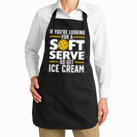Cool Pickleball For Men Women Pickle Ball Player Soft Serve Apron