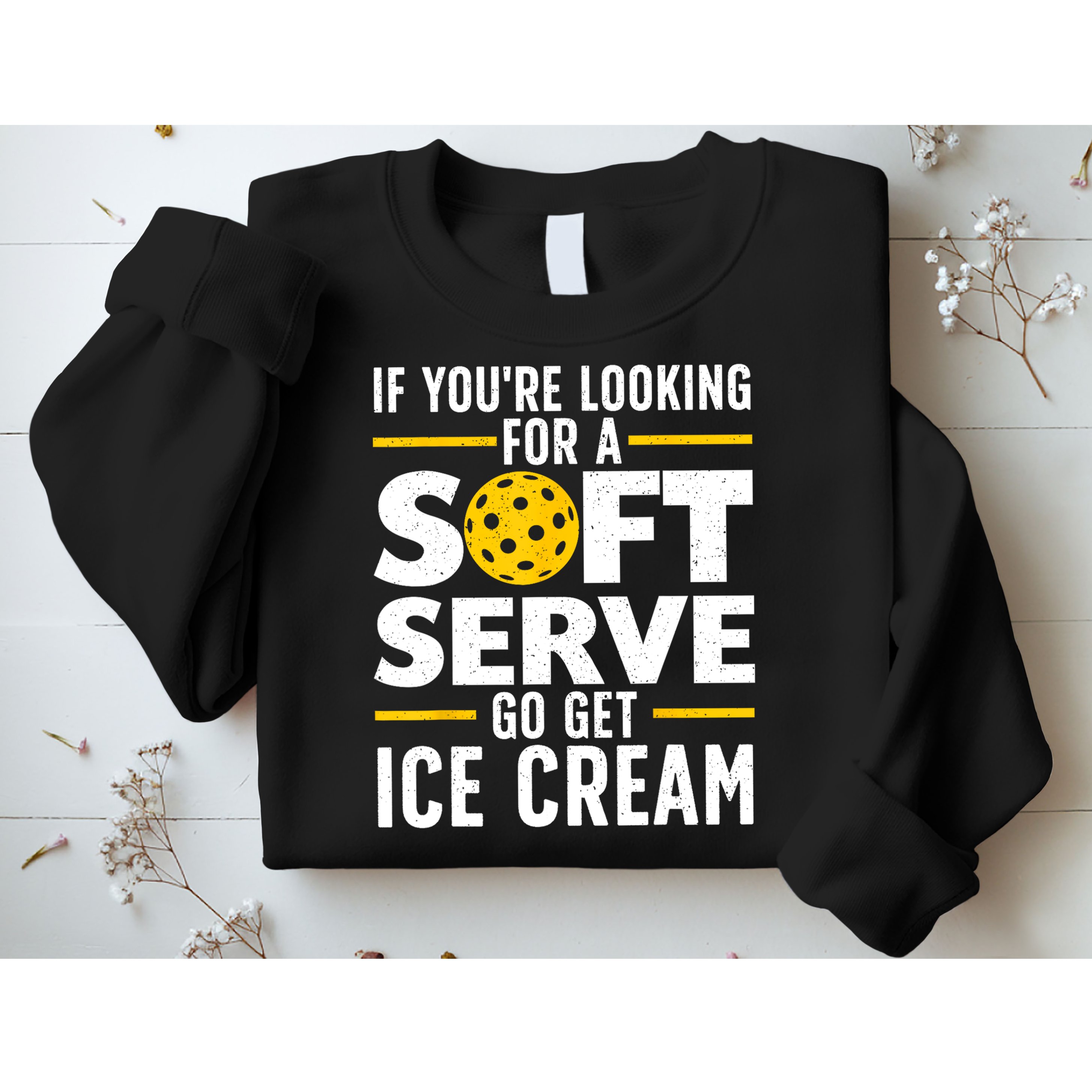 Cool Pickleball For Men Women Pickle Ball Player Soft Serve Sweatshirt
