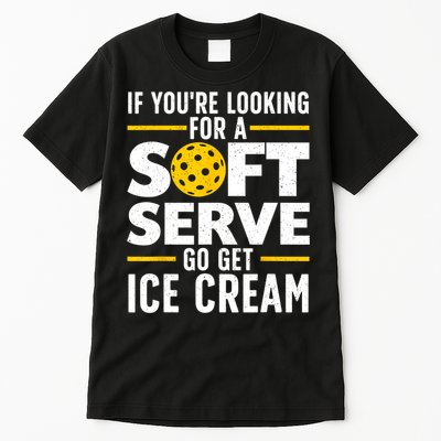 Cool Pickleball For Men Women Pickle Ball Player Soft Serve Tall T-Shirt
