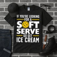 Cool Pickleball For Men Women Pickle Ball Player Soft Serve Tall T-Shirt