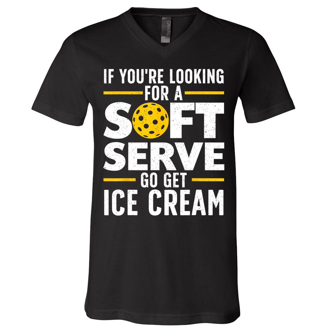 Cool Pickleball For Men Women Pickle Ball Player Soft Serve V-Neck T-Shirt