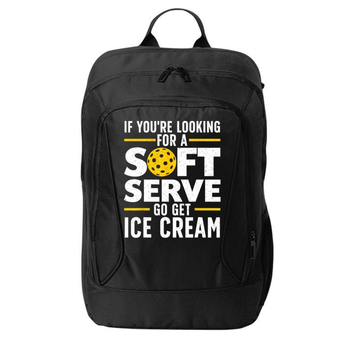 Cool Pickleball For Men Women Pickle Ball Player Soft Serve City Backpack