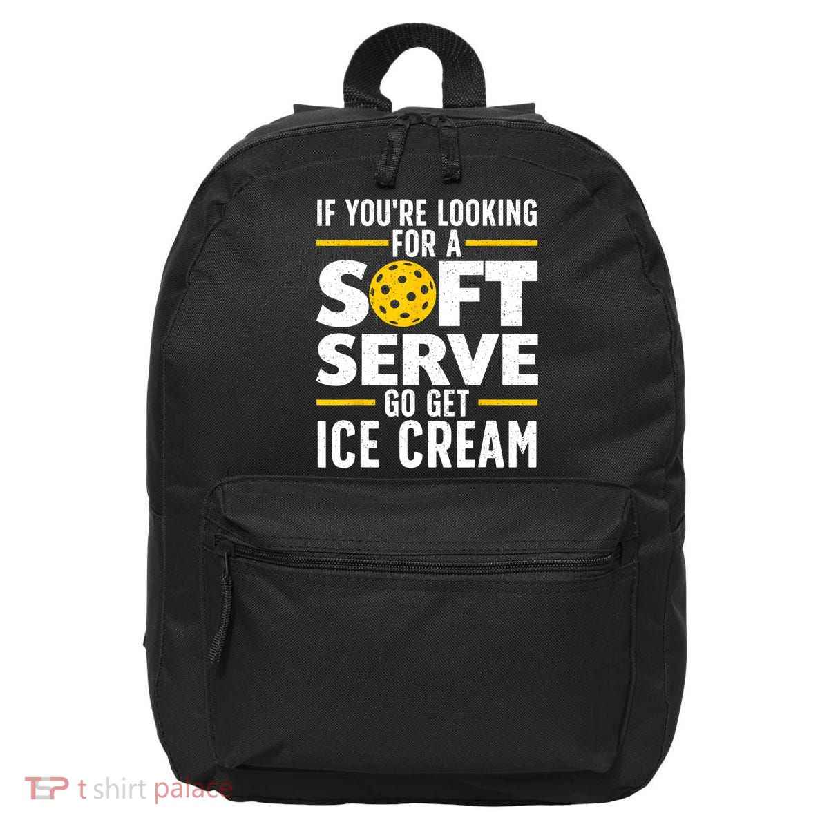 Cool Pickleball For Men Women Pickle Ball Player Soft Serve 16 in Basic Backpack