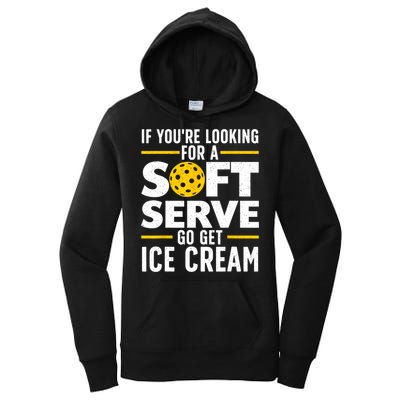 Cool Pickleball For Men Women Pickle Ball Player Soft Serve Women's Pullover Hoodie