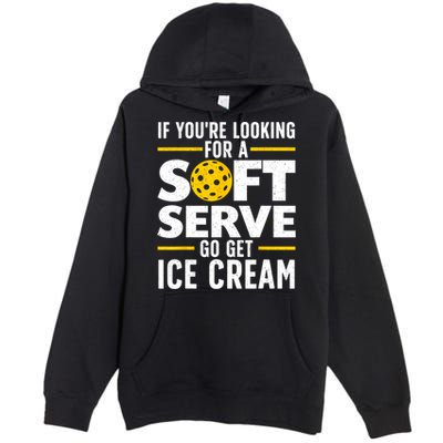 Cool Pickleball For Men Women Pickle Ball Player Soft Serve Premium Pullover Hoodie