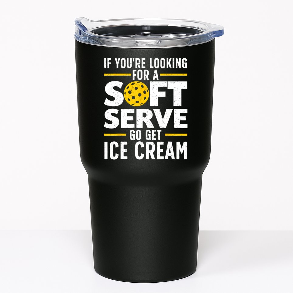 Cool Pickleball For Men Women Pickle Ball Player Soft Serve Tumbler