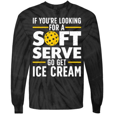 Cool Pickleball For Men Women Pickle Ball Player Soft Serve Tie-Dye Long Sleeve Shirt