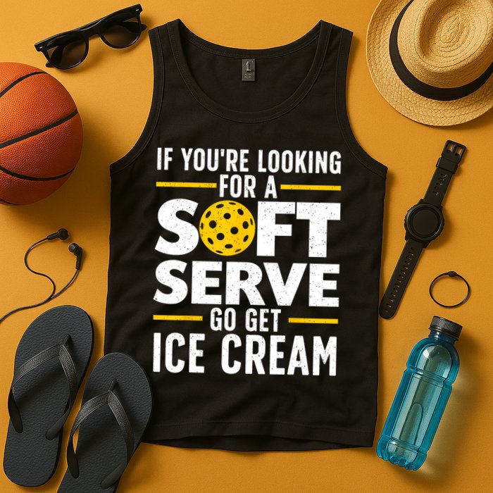 Cool Pickleball For Men Women Pickle Ball Player Soft Serve Tank Top