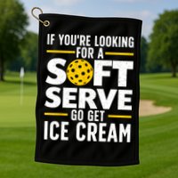 Cool Pickleball For Men Women Pickle Ball Player Soft Serve Golf Towel