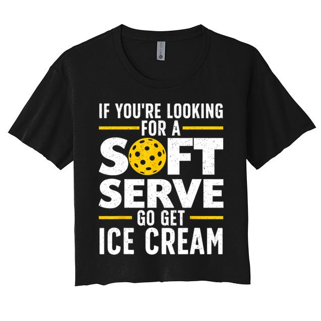 Cool Pickleball For Men Women Pickle Ball Player Soft Serve Crop Top