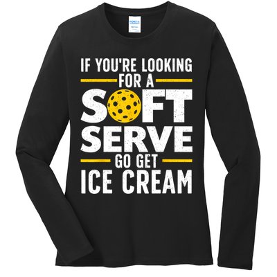 Cool Pickleball For Men Women Pickle Ball Player Soft Serve Ladies Long Sleeve Shirt