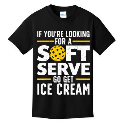 Cool Pickleball For Men Women Pickle Ball Player Soft Serve Kids T-Shirt