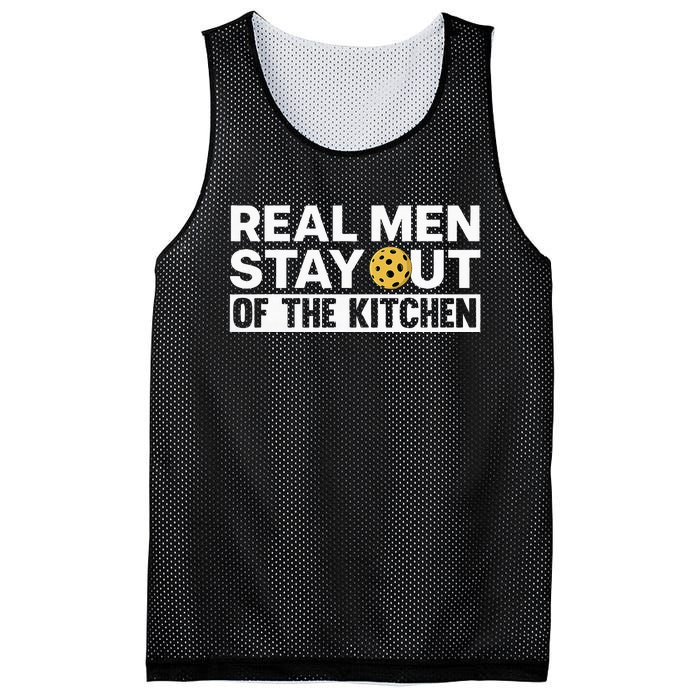 Cool Pickleball For Men Dad Pickle Ball Sports Team Kitchen Mesh Reversible Basketball Jersey Tank