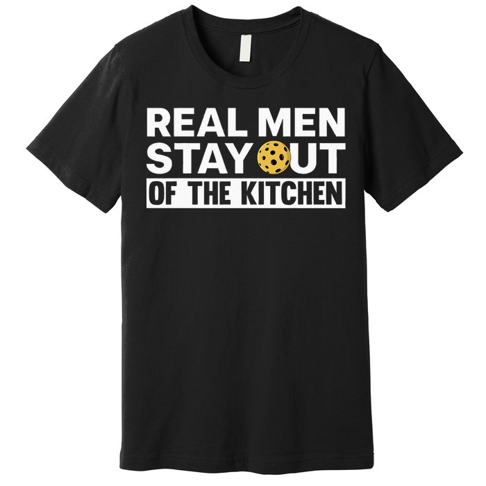 Cool Pickleball For Men Dad Pickle Ball Sports Team Kitchen Premium T-Shirt