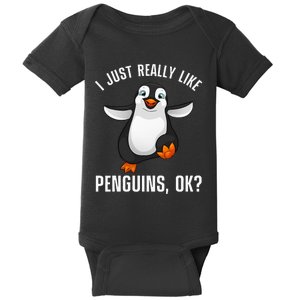 Cool Penguin For Men Women Kids Penguin Lovers Penguins Baby Bodysuit