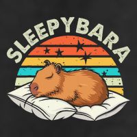 Capybara Pajamas Funny Capybara Costume Gift 7 Panel Mesh Trucker Snapback Hat