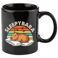 Capybara Pajamas Funny Capybara Costume Gift 11oz C Handle Ceramic Mug