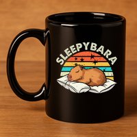 Capybara Pajamas Funny Capybara Costume Gift 11oz C Handle Ceramic Mug