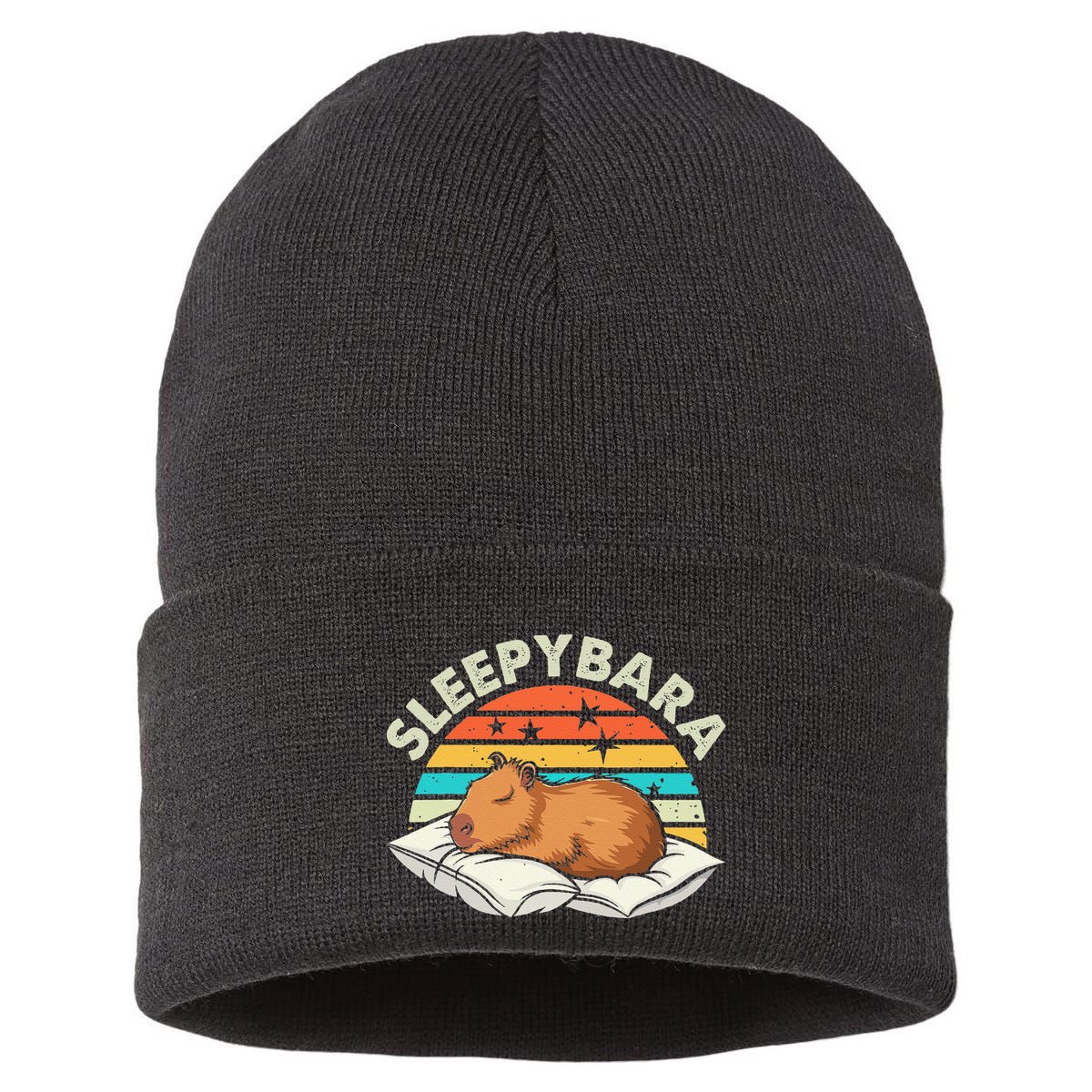Capybara Pajamas Funny Capybara Costume Gift Sustainable Knit Beanie