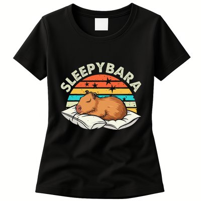 Capybara Pajamas Funny Capybara Costume Gift Womens T-Shirt