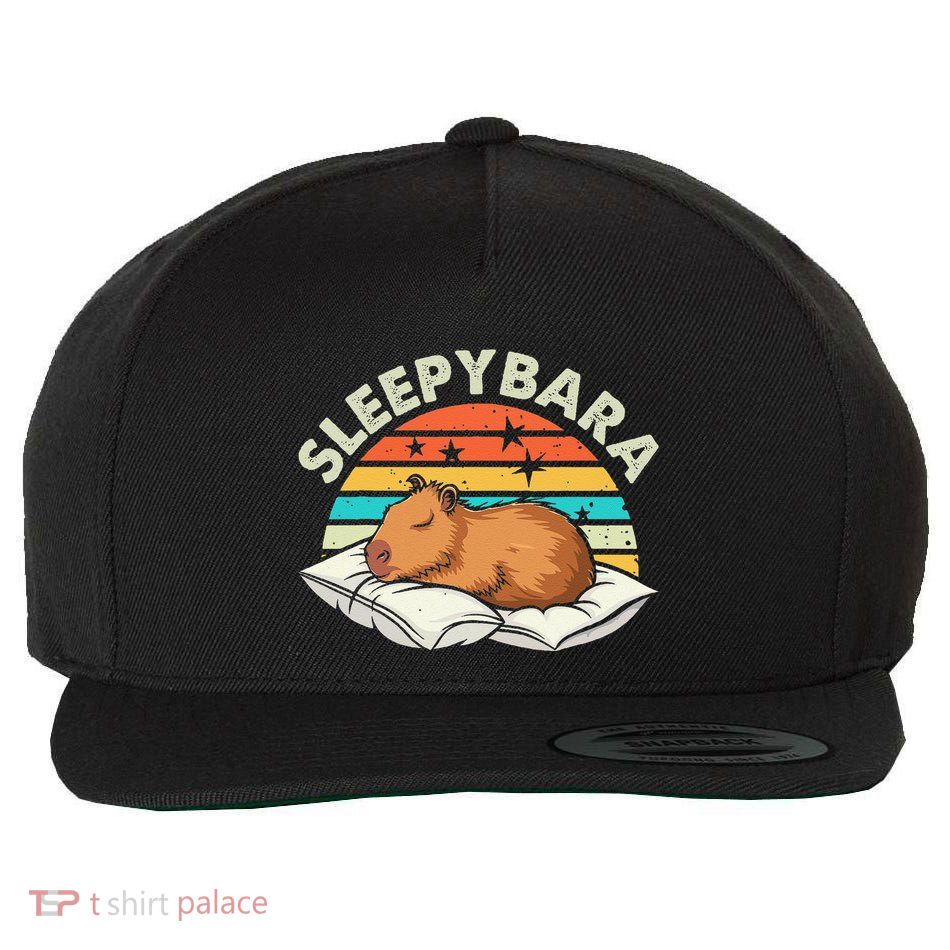 Capybara Pajamas Funny Capybara Costume Gift Wool Snapback Cap