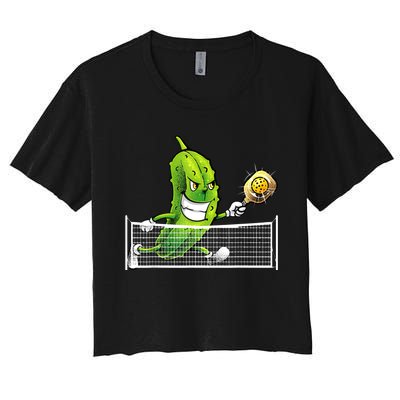 Cute Pickleball For Men Women Racket Sport Pickleball Lover Women's Crop Top Tee