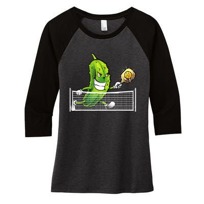 Cute Pickleball For Men Women Racket Sport Pickleball Lover Women's Tri-Blend 3/4-Sleeve Raglan Shirt