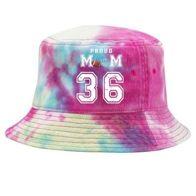 Custom Proud Football Mom Number 36 Personalized For Wo Tie-Dyed Bucket Hat