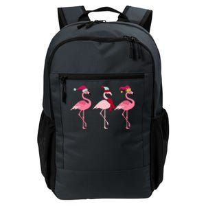 Christmas Pink Flamingo Gift Daily Commute Backpack