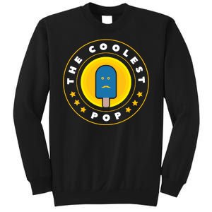 Coolest Pop Funny Best Dad Ever Cool Fathers Day Sweatshirt