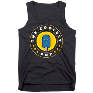 Coolest Pop Funny Best Dad Ever Cool Fathers Day Tank Top