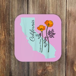 California Poppy Flower Coaster