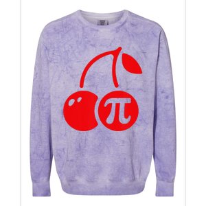 Cherry Pie Funny Pi Day Pun Math Numbers 3.14 March 14 Colorblast Crewneck Sweatshirt