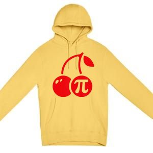 Cherry Pie Funny Pi Day Pun Math Numbers 3.14 March 14 Premium Pullover Hoodie