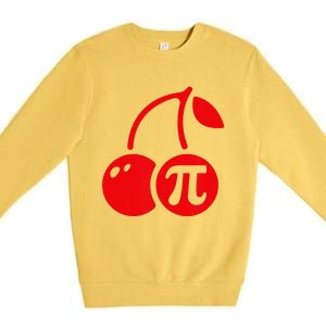 Cherry Pie Funny Pi Day Pun Math Numbers 3.14 March 14 Premium Crewneck Sweatshirt