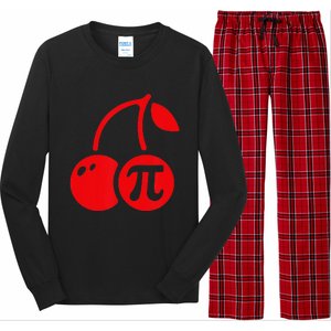 Cherry Pie Funny Pi Day Pun Math Numbers 3.14 March 14 Long Sleeve Pajama Set