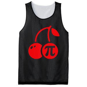 Cherry Pie Funny Pi Day Pun Math Numbers 3.14 March 14 Mesh Reversible Basketball Jersey Tank