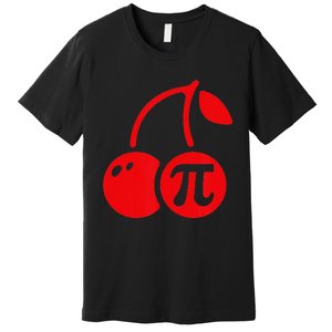 Cherry Pie Funny Pi Day Pun Math Numbers 3.14 March 14 Premium T-Shirt