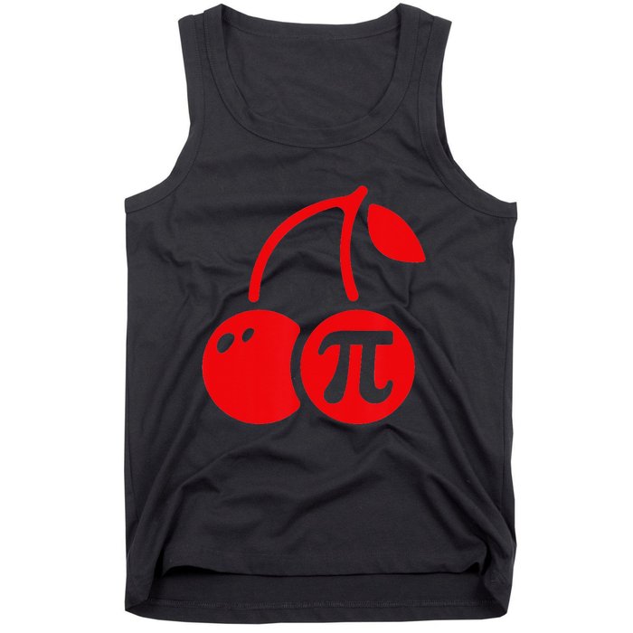 Cherry Pie Funny Pi Day Pun Math Numbers 3.14 March 14 Tank Top