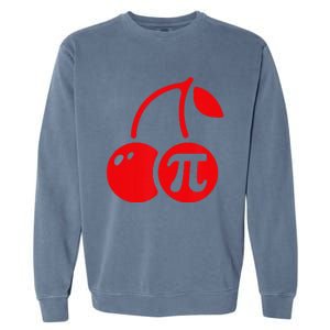 Cherry Pie Funny Pi Day Pun Math Numbers 3.14 March 14 Garment-Dyed Sweatshirt