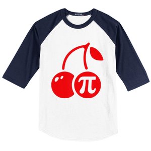 Cherry Pie Funny Pi Day Pun Math Numbers 3.14 March 14 Baseball Sleeve Shirt