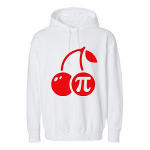 Cherry Pie Funny Pi Day Pun Math Numbers 3.14 March 14 Garment-Dyed Fleece Hoodie