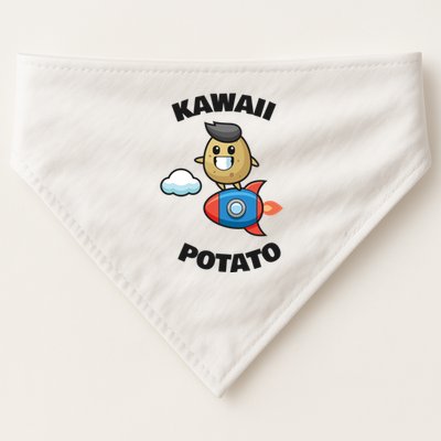 Cute Potato Funny Kawaii Potato USA-Made Doggie Bandana