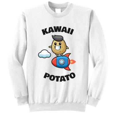 Cute Potato Funny Kawaii Potato Sweatshirt