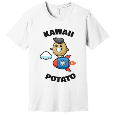 Cute Potato Funny Kawaii Potato Premium T-Shirt