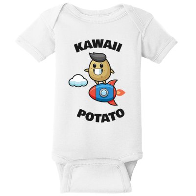 Cute Potato Funny Kawaii Potato Baby Bodysuit