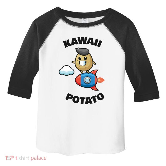 Cute Potato Funny Kawaii Potato Toddler Fine Jersey T-Shirt