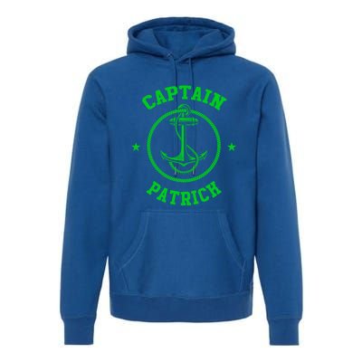 Captain Patrick Funny Personalized Name Sailing Boat Gift Premium Hoodie